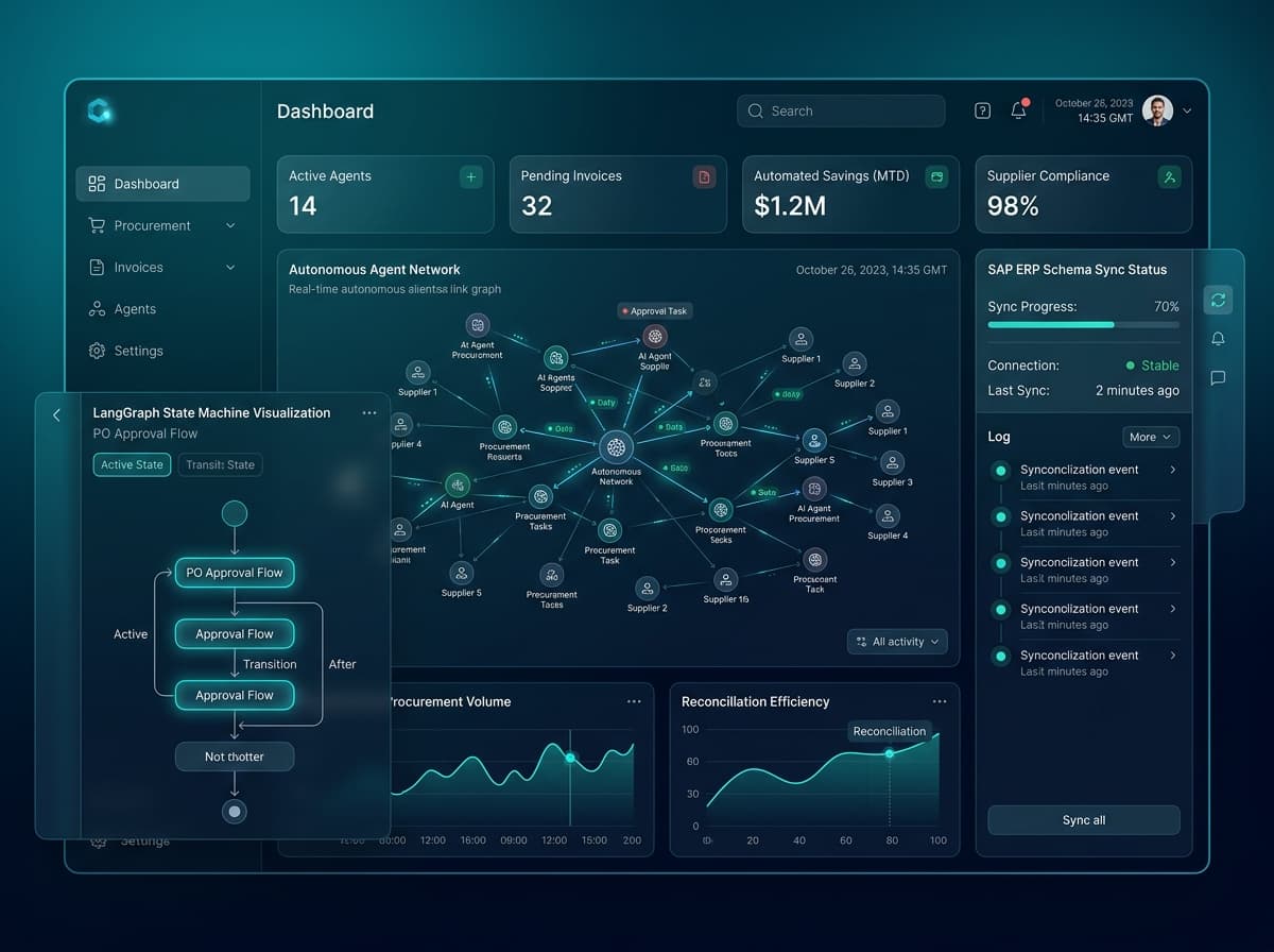 Autonomous Multi-Agent Procurement & Invoice Reconciliation Engine Architectural Demonstration